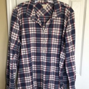 J crew cotton tunic top